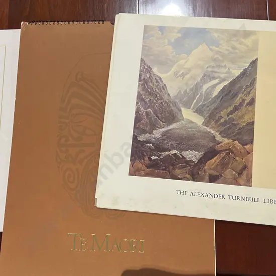 Te Maori 1985 Calendar together with G. Lindaur "His Life & Maori Art"