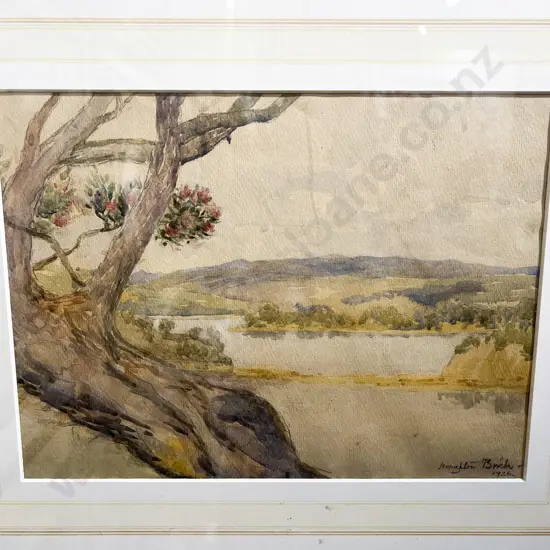 Houghton Birch "The Inlet at Mahurangi Heads" Watercolour