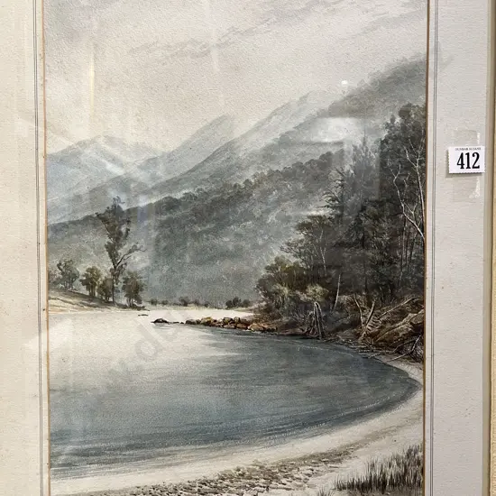 E. L. Bihan Coastal Watercolour