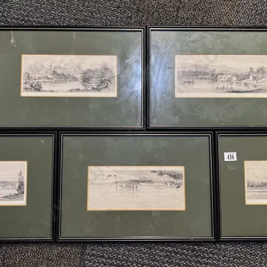 Five NZ Historical Prints