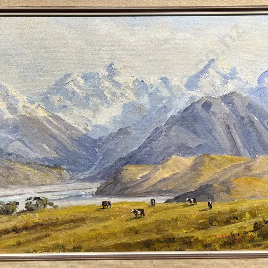 Colin Dickie "Erewhon Station" Oil on Board