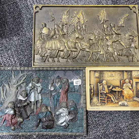 Three Assorted Relief Panels