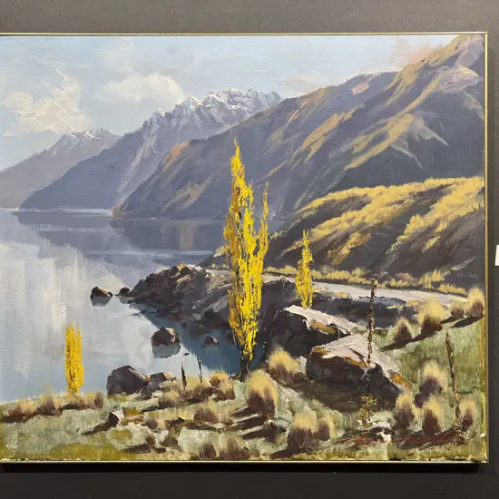 Aston Greathead "Lake Wakatipu" Oil on Board
