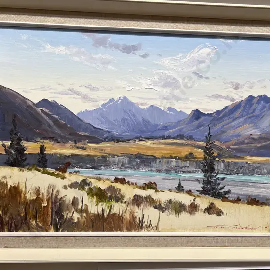Aston Greathead "Outlet Lake Wanaka" Oil on Board