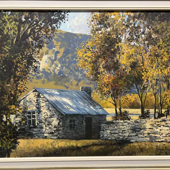 Graham Brinsley "Stonewall Cottage Scene" Oil on Board