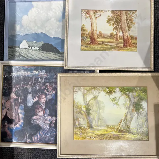 Four Framed Prints & Originals