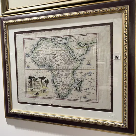 E. Bowen Ltd Ed African Map Print