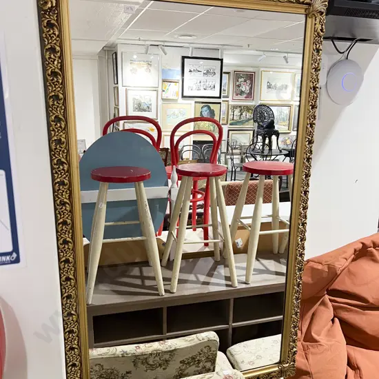 Ornate Gilt Framed Rectangular Wall Mirror