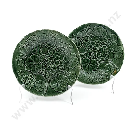 Pair of C19th Majolica Plates