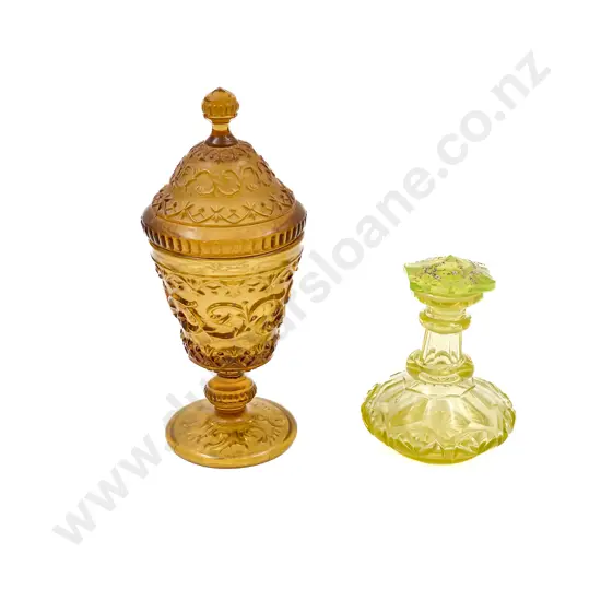 Two Pieces of Pressed Glass