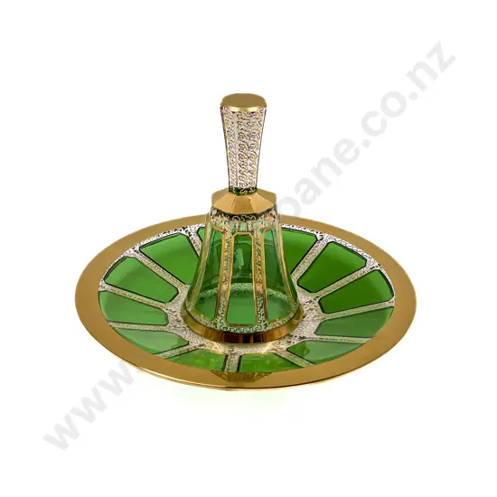 Art Glass Bell and Dish