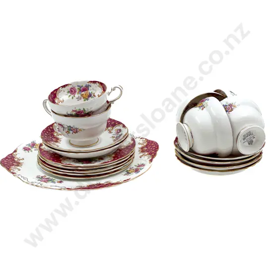 Paragon Fancy China Part Tea Set