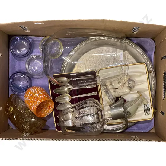 Mixed Quantity of Assorted Glassware and Plated Items