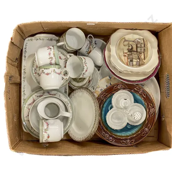 Box of Assorted China
