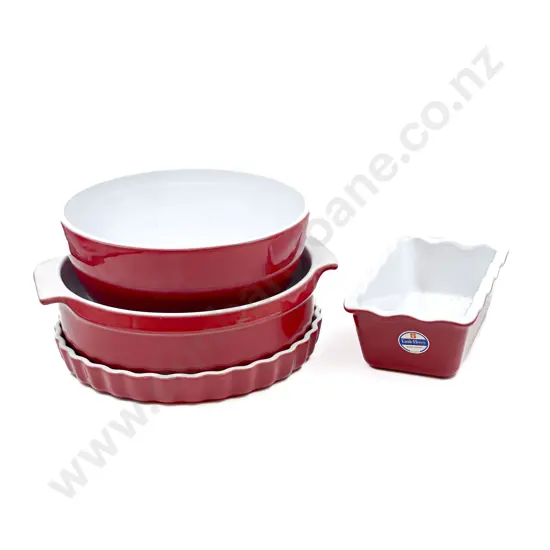 Four Pieces of Emile Henry Bakeware