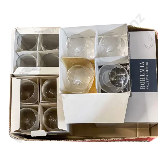 Quantity of Assorted Boxed Glassware