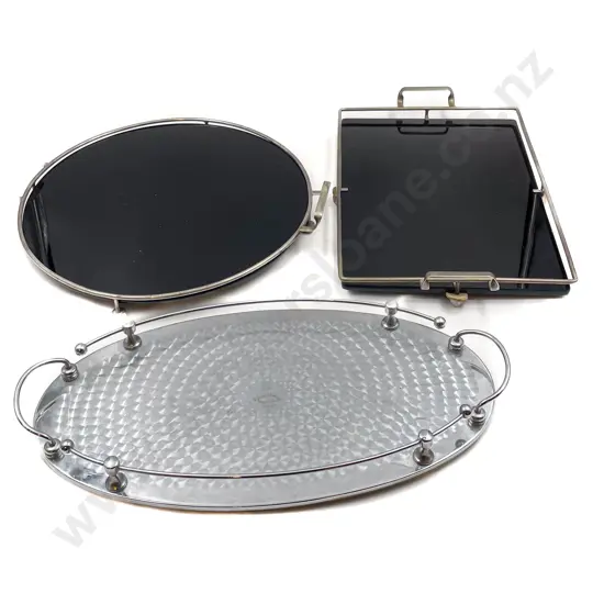 Three Art Deco Trays