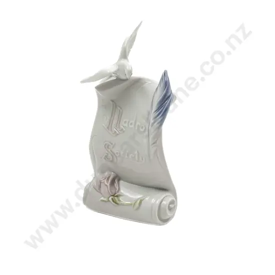 Lladro Society Dove & Scroll