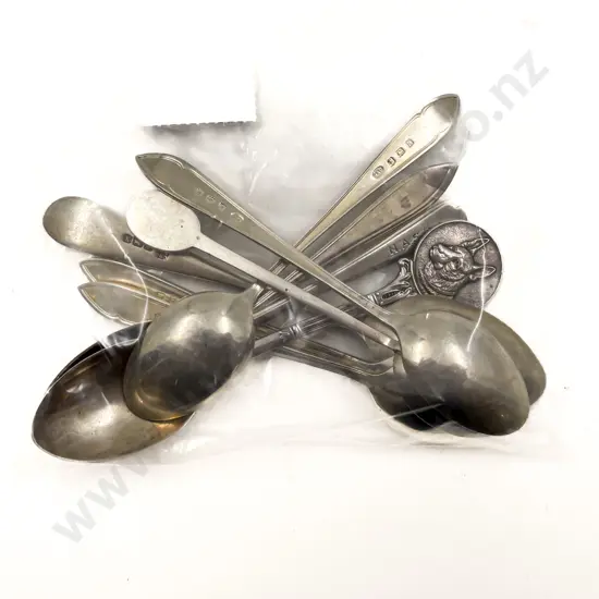 Eight Assorted S/S Teaspoons