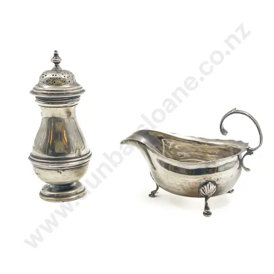 S/S Sugar Castor & Sauce Boat