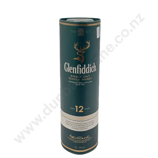 Boxed Bottle of Glenffidich Scotch Whisky 12 Yr