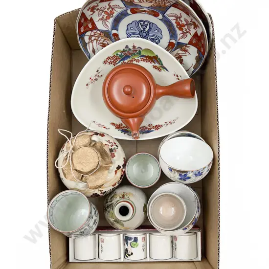 Quantity of Assorted China Including Imari Pattern Plates