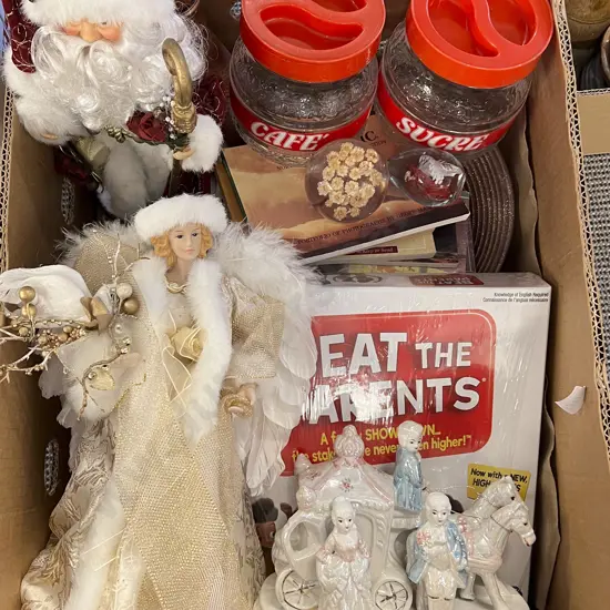 Quantity of Assorted Including Christmas Decorations and Board Games etc