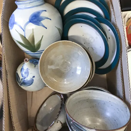 Box of Assorted Pottery