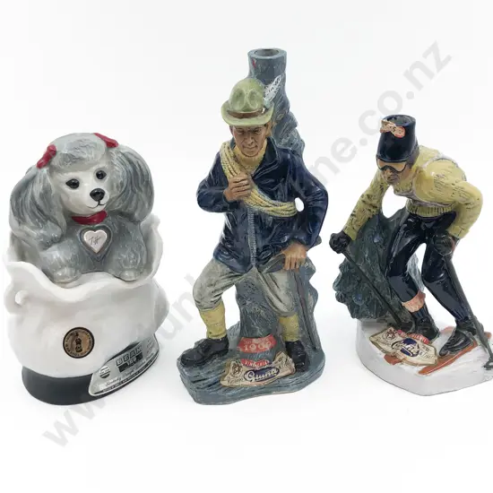 Three Assorted Vintage Figural Decanters