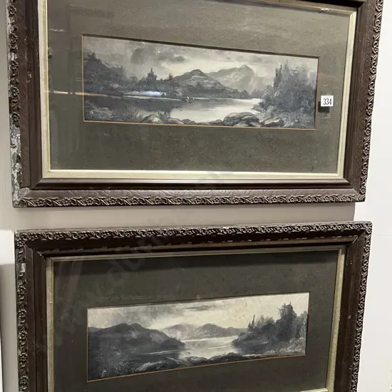 E.M. Hamond Pair of Scenic Oils