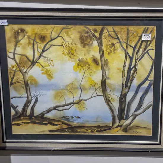 Bell Raymond - Lake Edge Kowhai - W/C