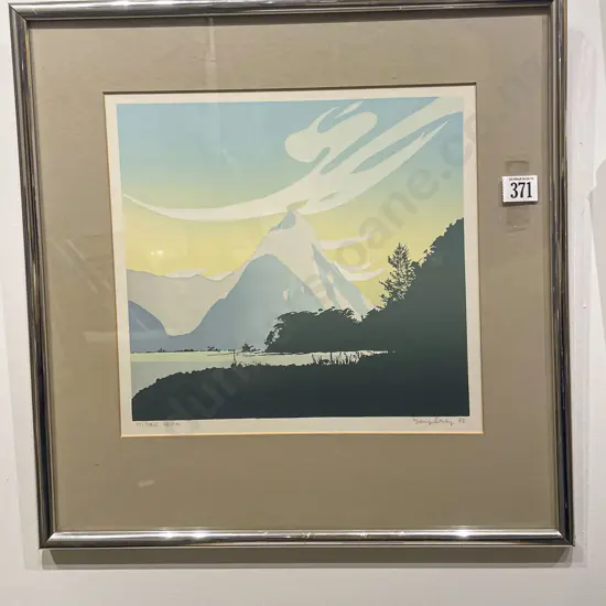 Tony Leahy - Mitre Peak - Screenprint