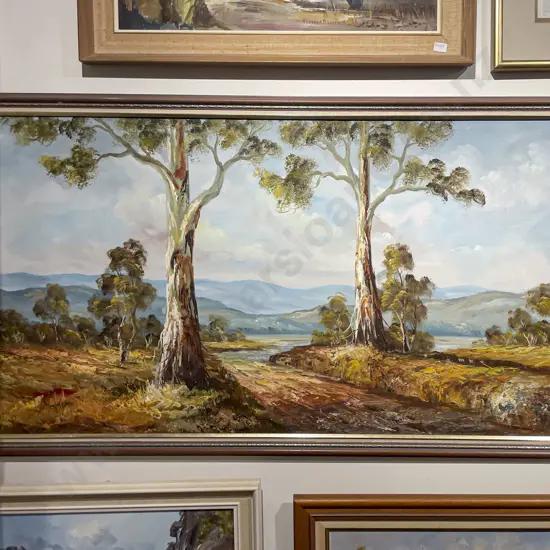 Indistinctly Signed - Australian Oil Landscape