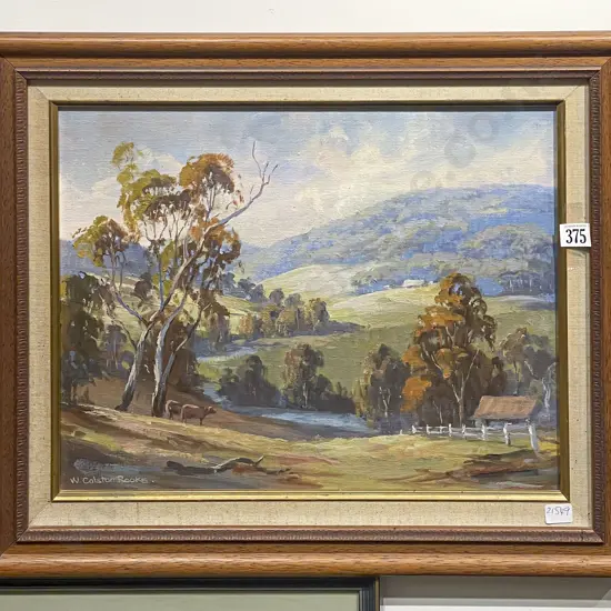 W. Colston Rooke - Tuross River South Coast - Oil on Board