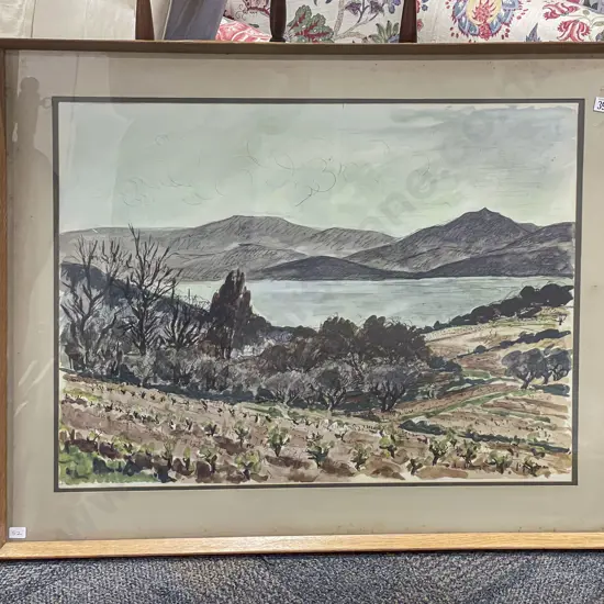 Andre Dunoyer de Segonzac - Hills Beyond the Bay - Print