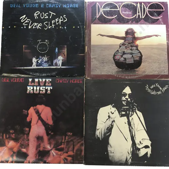 Four Assorted Neil Young Records