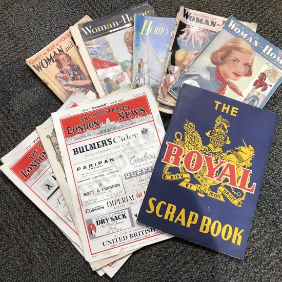 Box of Assorted Vintage Women & Home Magazines