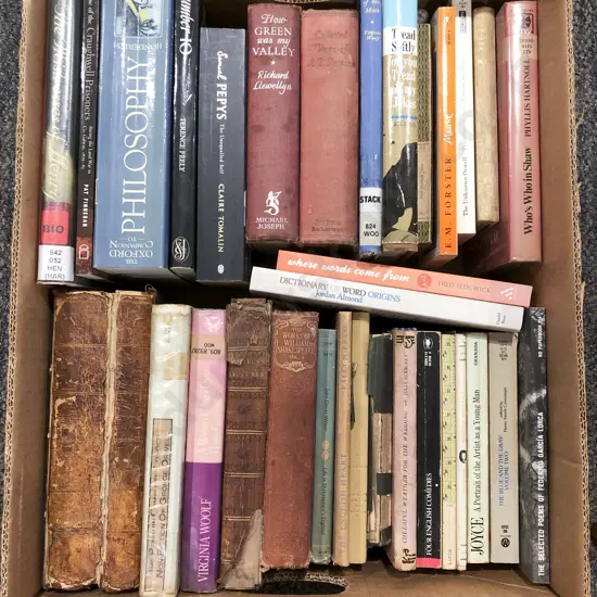 Box of Assorted Books
