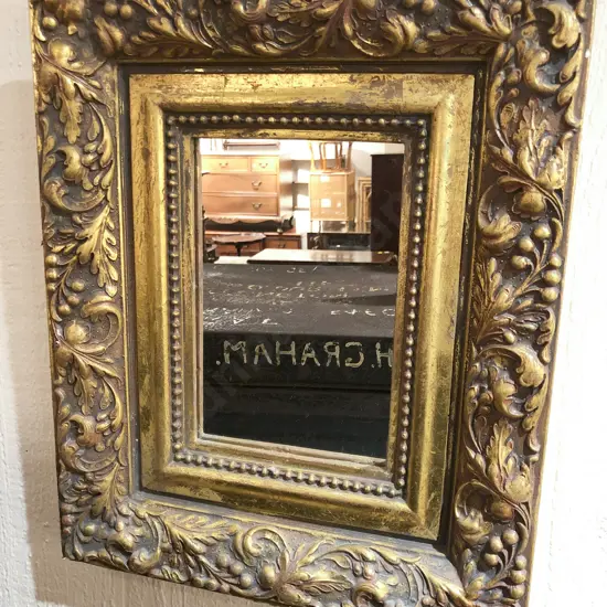 Ornate Gilt Painted Rectangular Wall Mirror