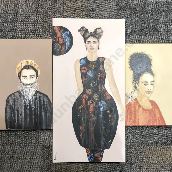 Susan Adams - Three Works - Acrylic on Canvas