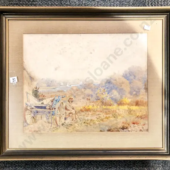 G Wyllie Hutchinson - Martlesham Suffolk - Pencil & W/C