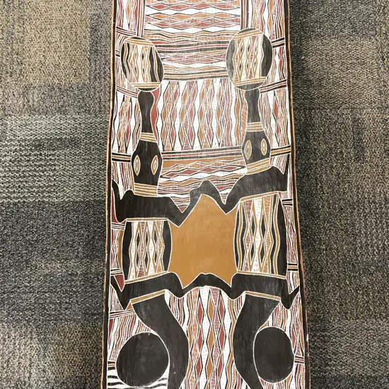 Vintage Aboriginal Work Painted on Bark