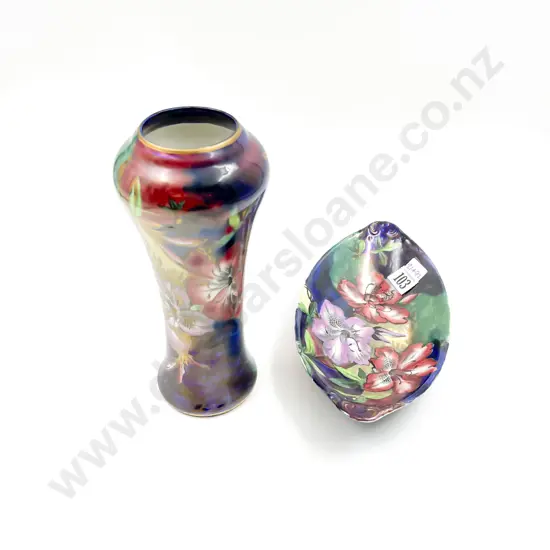 Maling Vase and Dish