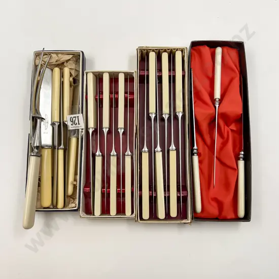 Four Assorted Boxed Cutlery