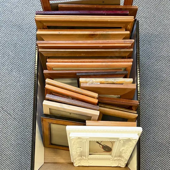 Box of Assorted Photo Frames
