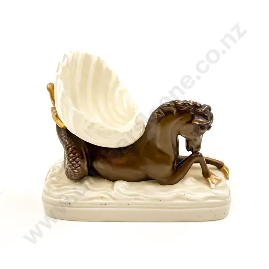 Belleek Seahorse/Shell Ornament