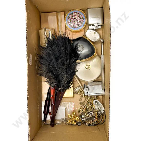 Qty of Assorted Including Lighters and Compacts Together With Costume Jewellery Etc