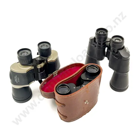 Three Assorted Binoculars