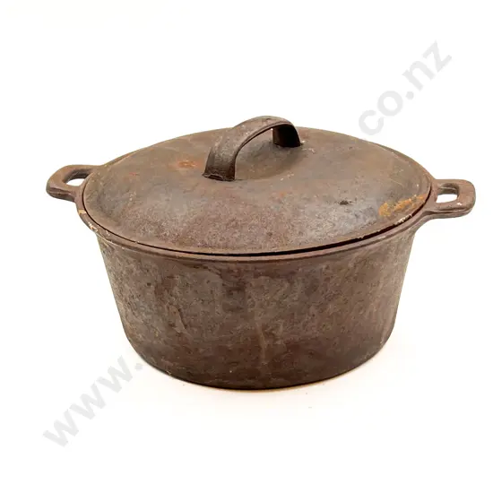 Vintage Cast Iron Lidded Casserole