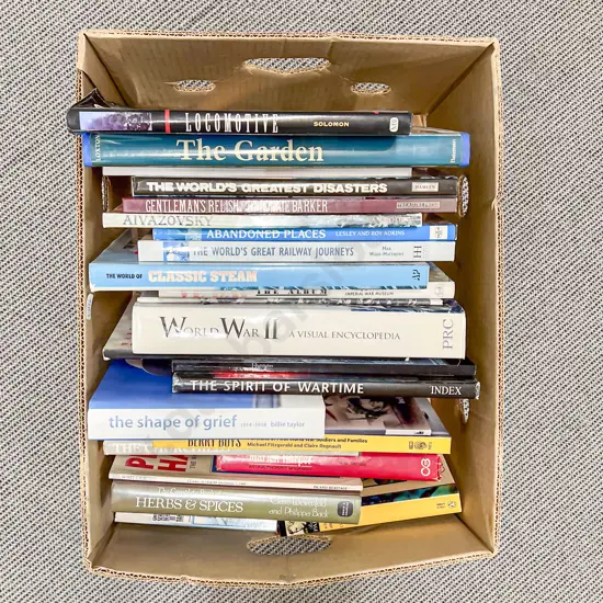 Box Quantity of Assorted Books